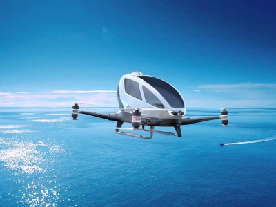 Lietajúci dron EHANG 184 AAV na prepravu osôb už lieta v Dubaji, kedy bude u nás? 